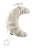 Sterntaler Spieluhr mittel Mond Waffel - ecru