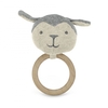 Sterntaler Strick-Spielfigur mit Greifring silber melange