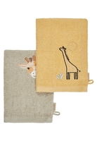 Sterntaler Waschlappen 2er Pack Giraffe Kaya