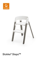 Stokke Hochstuhl Steps White/Hazy Grey