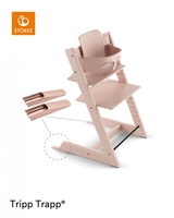 Stokke Hochstuhl Tripp Trapp Buche Serene Pink inkl. Baby Set