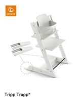Stokke Hochstuhl Tripp Trapp Buche White inkl. Baby Set