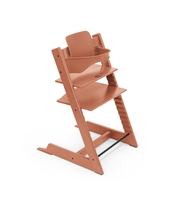 Stokke Tripp Trapp Hochstuhl Terracotta inkl Baby Set
