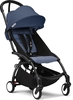Stokke YOYO³ Kinderwagen - Gestell Schwarz / AirFrance Blue - Ab 6 Monaten