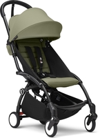 Stokke YOYO³ Kinderwagen - Gestell Schwarz / Olive - Ab 6 Monaten