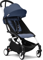 Stokke YOYO³ Kinderwagen - Gestell Weiß / AirFrance Blue - Ab 6 Monaten