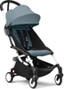 Stokke YOYO³ Kinderwagen - Gestell Weiß / Aqua - Ab 6 Monaten