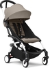 Stokke YOYO³ Kinderwagen - Gestell Weiß / Taupe - Ab 6 Monaten