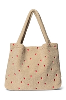 Studio Noos Ecru Hearts Teddy Mom-Bag