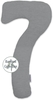 Theraline my7 Schlaf- und Stillkissen Dessin 170 Melange mittelgrau Bamboo Collection