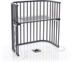 Tobi babybay Beistellbett Boxspring schiefergrau lackiert