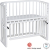 Tobi babybay® Beistellbett Maxi Comfort Plus weiß mit Matratze Klima
