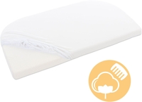 Tobi babybay Jersey Spannbetttuch Deluxe mit Membran passend für Modell Original weiß