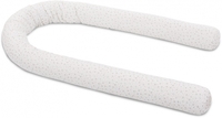 Tobi babybay Nestchenschlange Organic Cotton weiß mit Glitzersternen silber passend für alle Modelle
