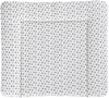 Träumeland Wickelauflage weiß mit grauen Sternen 75 x 85 cm