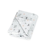 Zöllner Babydecke Jersey gefüttert 70x100cm Savanne grau