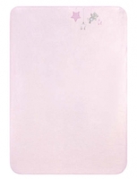 Zöllner Baumwoll-Decke m. Applikation Sternchen rosa 75x100cm