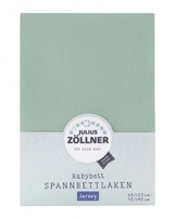 Zöllner Jersey Spannbetttuch 66-salbei 70/140