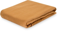 Zöllner Musselin Spannbetttuch 70x140 cm zimt