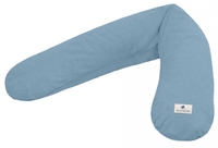 Zöllner Terra Musselin Stillkissen blau 190cm