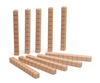 10 Zehnerstäbe vom Mathematischen Würfel aus Holz
