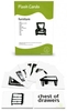 12 Bildkarten Englisch - furniture