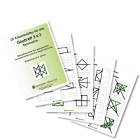20 Arbeitsblätter für das 3x3 Geobrett (DOWNLOAD)