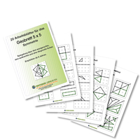 20 Arbeitsblätter für das 5x5 Geobrett (DOWNLOAD)