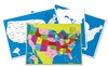 4 große Kontrolltafeln zur Puzzlekarte USA
