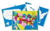 4 große Kontrolltafeln zur Puzzlekarte USA (DOWNLOAD)