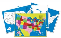 4 große Kontrolltafeln zur Puzzlekarte USA (DOWNLOAD)