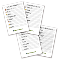 Arbeitsblätter Erstes Lesen und Schreiben (DOWNLOAD)