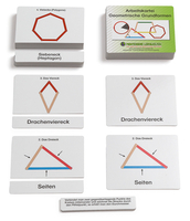 Arbeitskartei für den Geometriekasten: Geometrische Grundformen