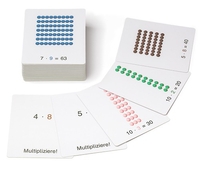 Arbeitskartei Perlenmaterial zur Multiplikation