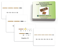 Arbeitskartei Schlangenspiel zur Addition