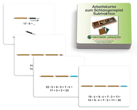 Arbeitskartei Schlangenspiel zur Subtraktion