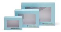 Aufbewahrungsbox mit Sichtfenster A4 blau