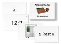 Aufgabenkarten für das Divisionsbrett