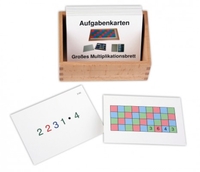 Aufgabenkarten für das Große Multiplikationsbrett