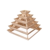 B-Ware: Große Pflanzpyramide aus Holz - ideal als Erdbeerpyramide,  Kräuterpyramide oder Blumenpyramide