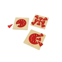 Bruchrechenkreise aus Holz