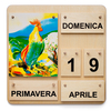 Dauerkalender Vier Jahreszeiten - Holzkalender Italienisch