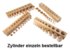 Einzelne Zylinder der 4 Einsatzzylinderblöcke