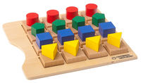 Geometrisches Holzpuzzle - Muster erkennen