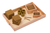 Goldenes Perlenmaterial