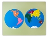 Große Montessori Puzzlekarte - Die Welt und ihre Kontinente