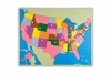 Große Montessori Puzzlekarte Amerika