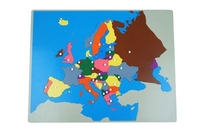 Große Montessori Puzzlekarte Europa