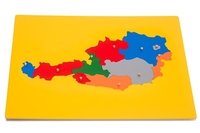 Große Montessori Puzzlekarte Österreich