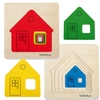 Lagenpuzzle Haus,  5-teilig